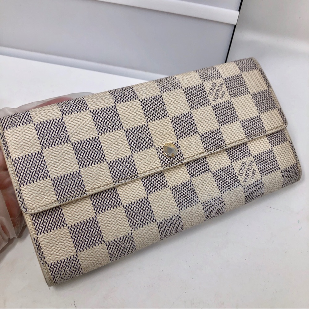 Louis Vuitton Sarah Damier Azur bifold Long wallet - Picture 2 of 16